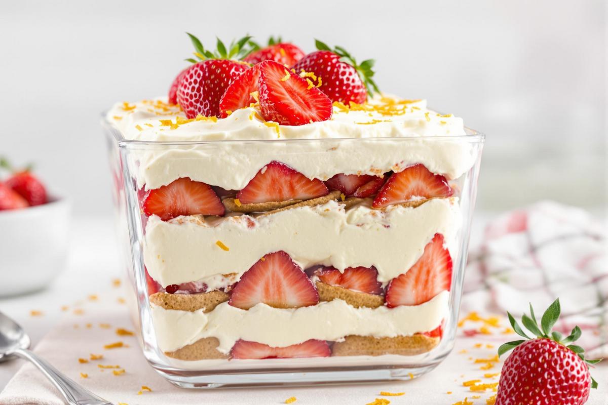 Recette tiramisu aux fraises de Yotam Ottolenghi