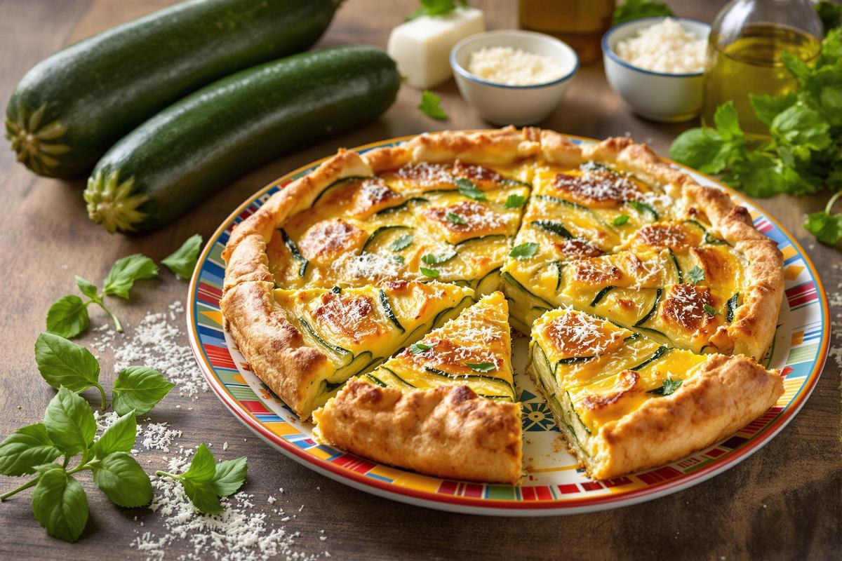 Scarpaccia de courgettes, délicieuse spécialité italienne